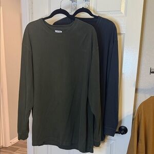 Duluth Trading Co Men's Longtail T Relaxed Fit Long Sleeve T-Shirt-pair